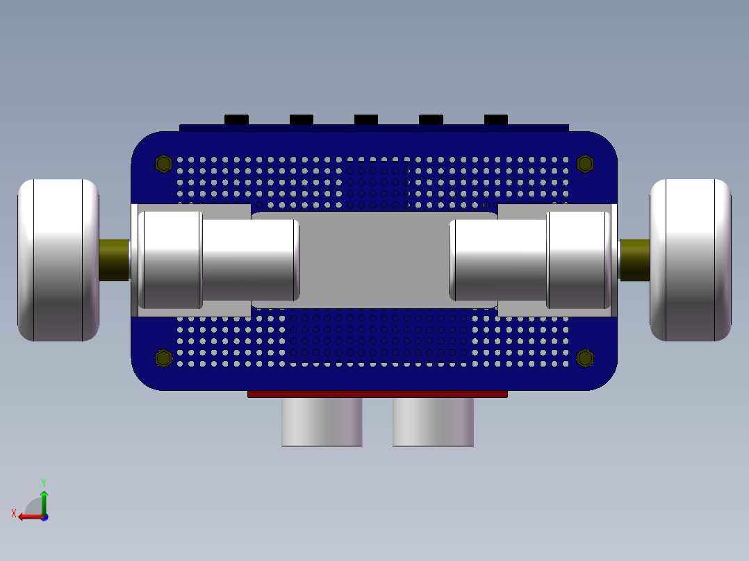 自平衡小车 1（三维+课设+程序+二维+电路图）后视图