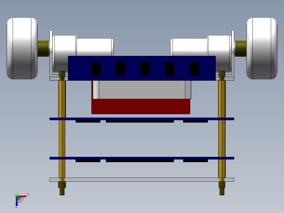 自平衡小车 1（三维+课设+程序+二维+电路图）俯视图