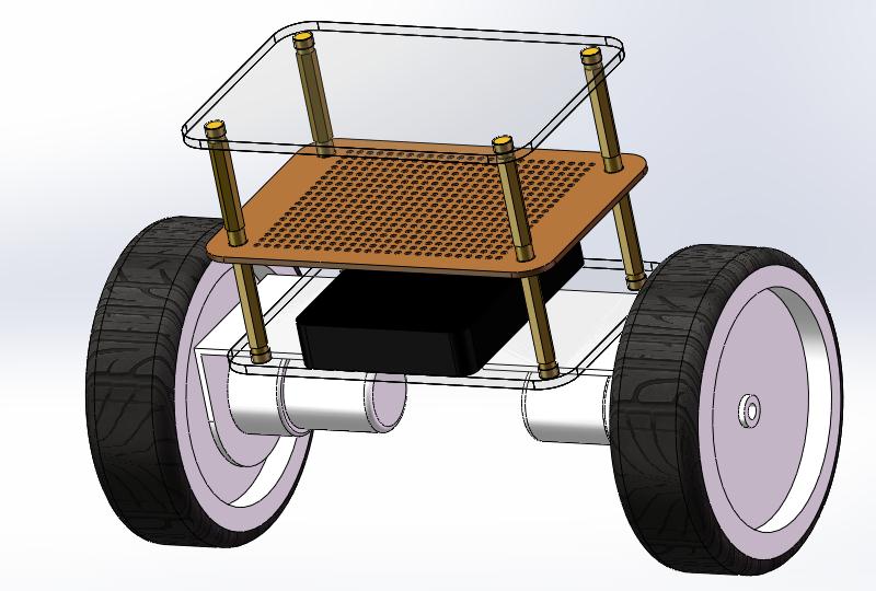 自平衡小车 1（三维+课设+程序+二维+电路图）