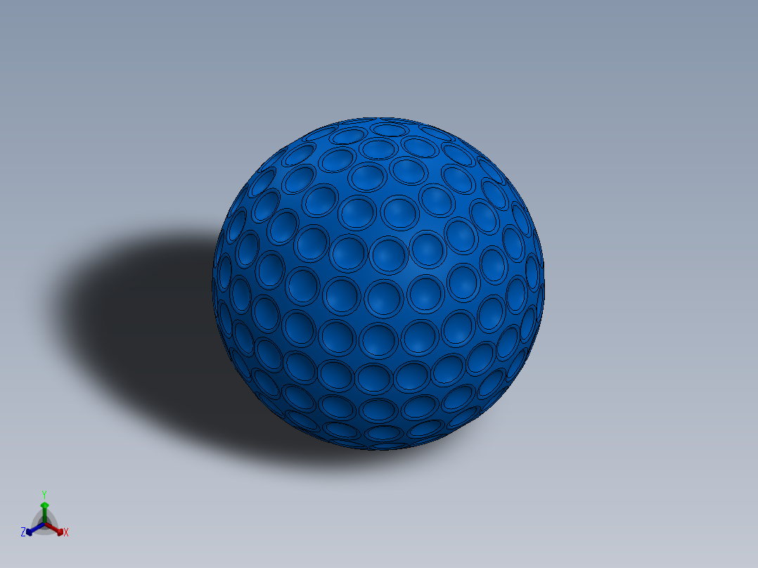 高尔夫球17正等轴测图