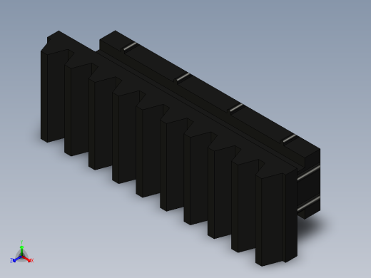 型材-BR RACK ELEMENT 3842501578正等轴测缩略图