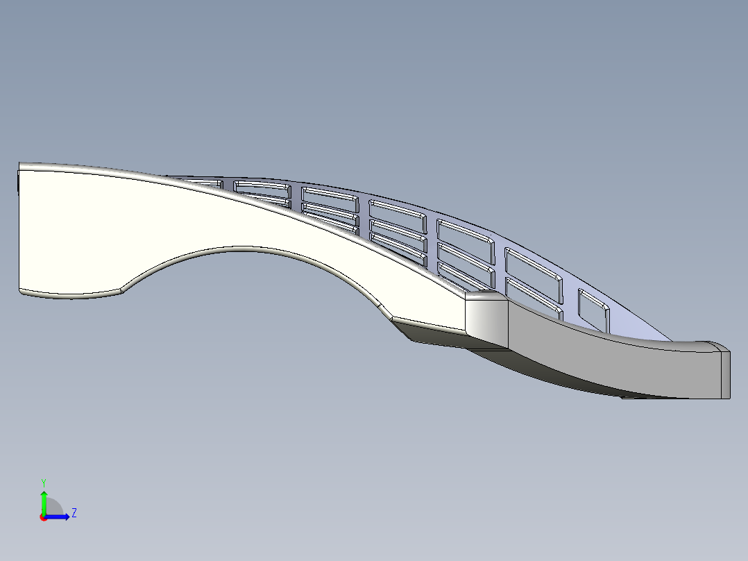 汽车引擎盖（笼式系统）--igs左视图