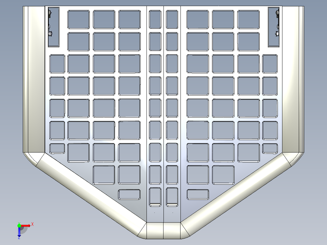 汽车引擎盖（笼式系统）--igs俯视图