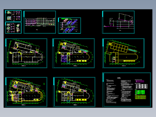 某高校食堂及淋浴房给排水平面施工图