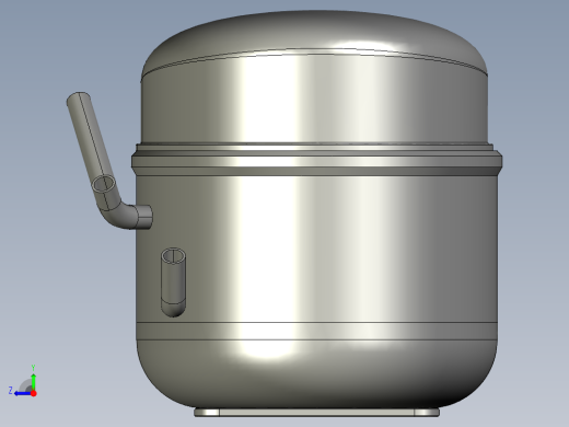 冰箱制冷循环三维图右视缩略图