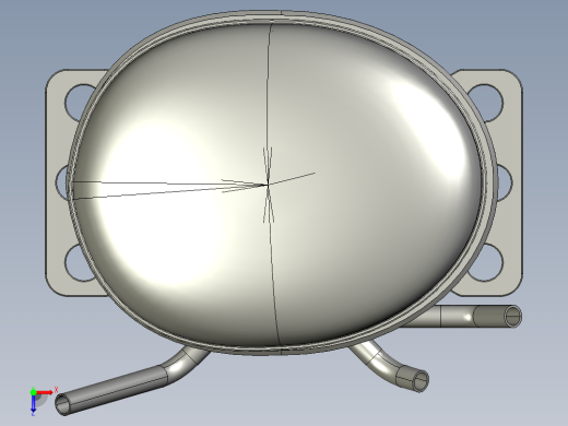 冰箱制冷循环三维图俯视缩略图