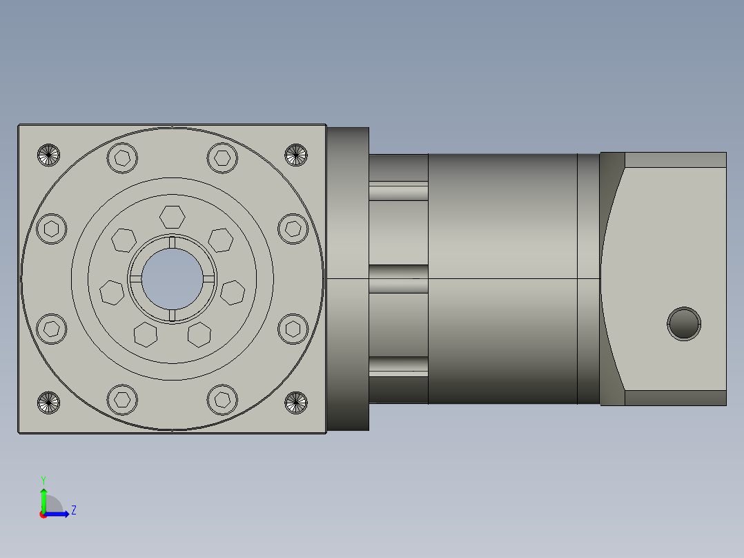 HZT110FC-L3-(A)-S2-P2-(19-40-70-M6-90)左视图