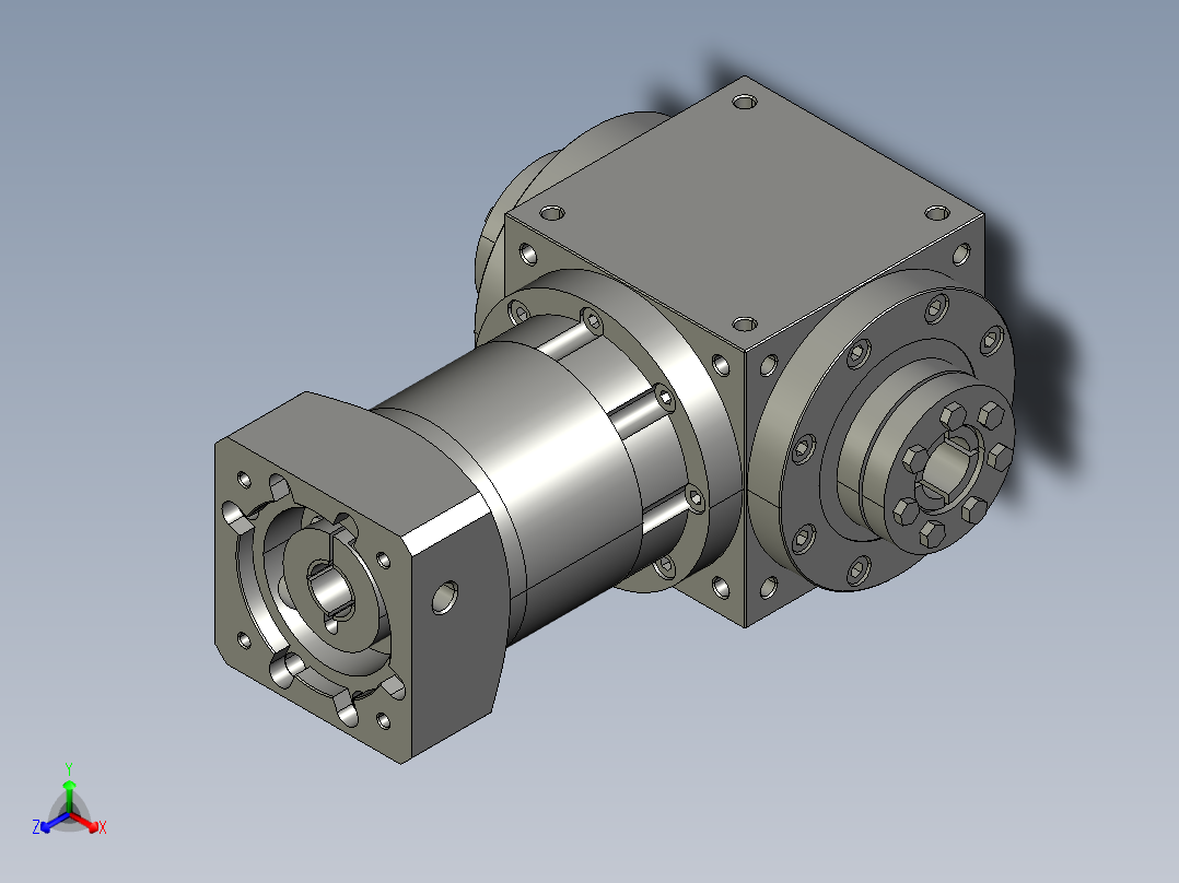 HZT110FC-L3-(A)-S2-P2-(19-40-70-M6-90)正等轴测图