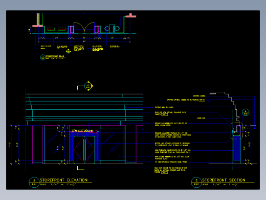 5、美容美发厅设计图纸（英文）
