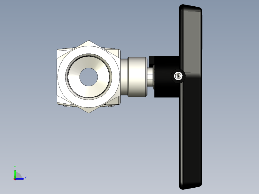 派克B系列双向球阀，不锈钢阀体，3-4“FNPT端口，定向手柄，PCTFE阀座，聚四氟乙烯密封件左视缩略图