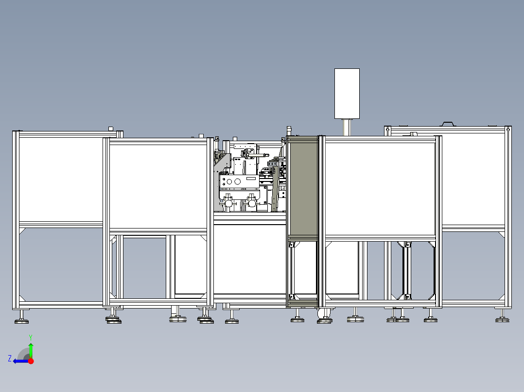 医疗三通组装机右视图