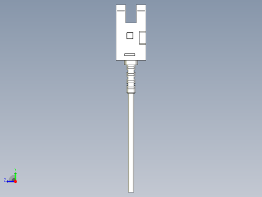 槽型光电传感器LU672_3D右视缩略图