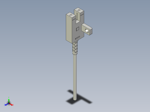 槽型光电传感器LU672_3D正等轴测缩略图