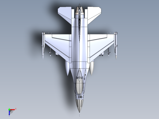 F16猎鹰俯视缩略图