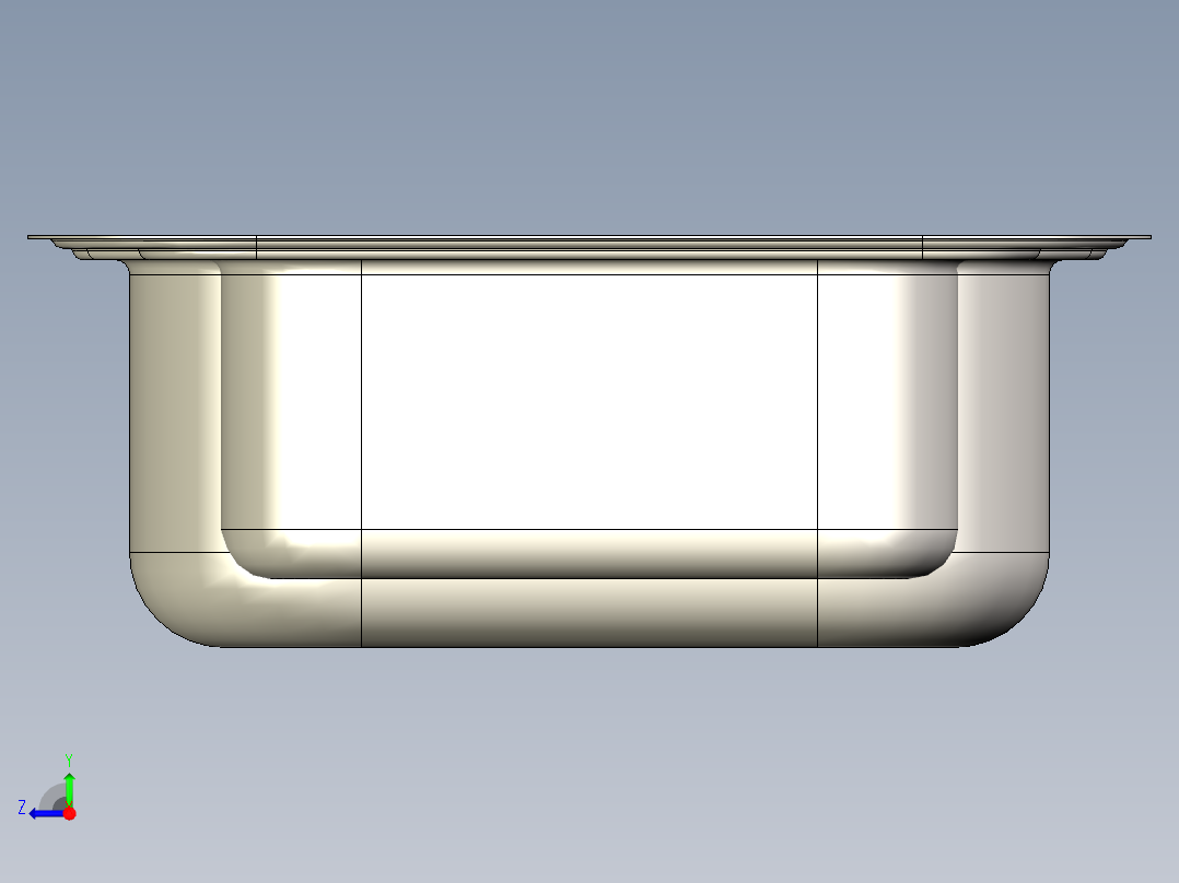 水槽、不锈钢水槽(66)右视图