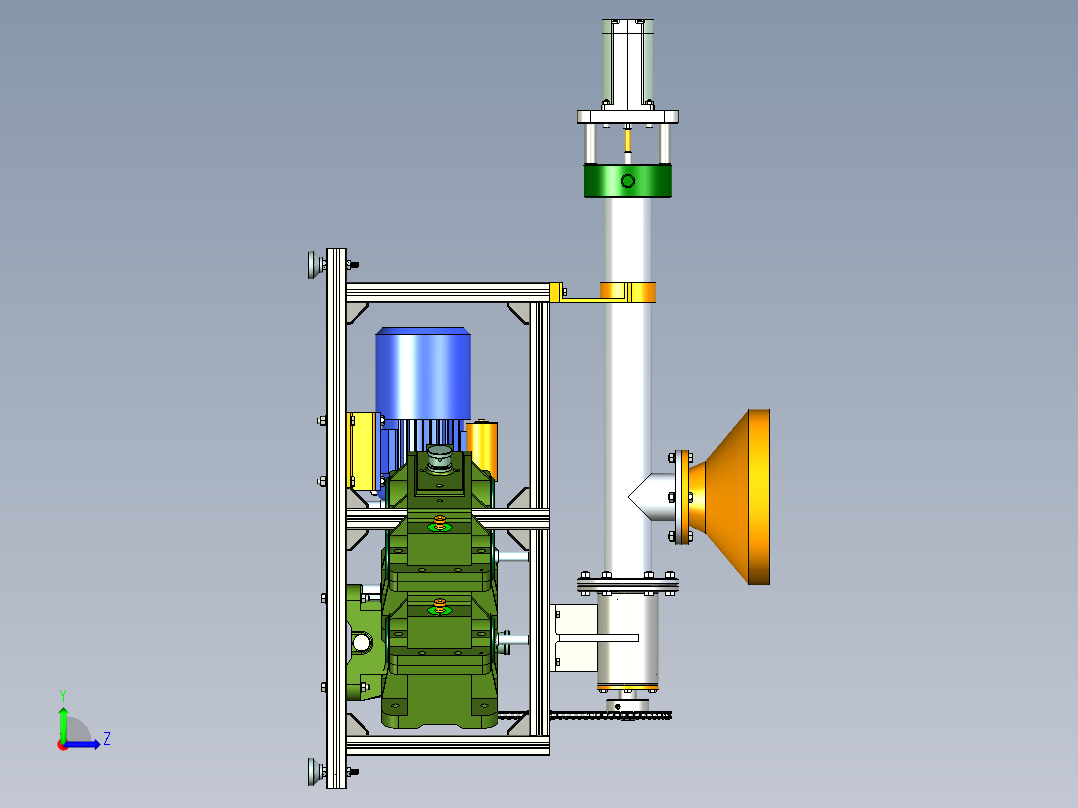 环模制粒机step左视图