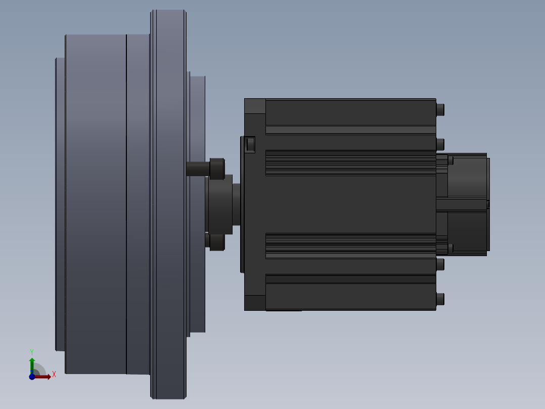全自动冲床联动线sw21可编辑前视图
