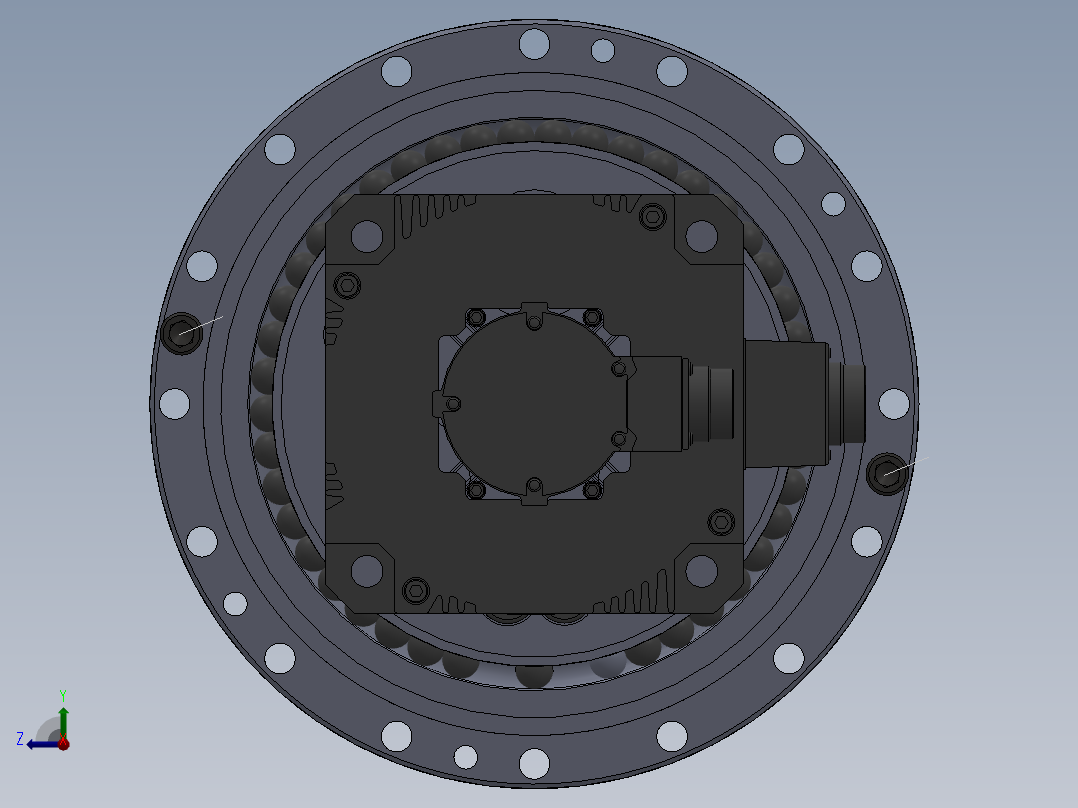 全自动冲床联动线sw21可编辑右视图