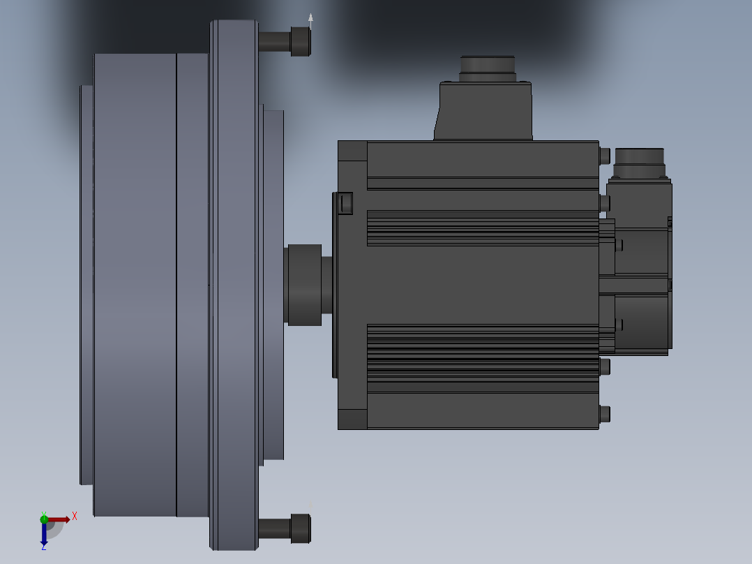 全自动冲床联动线sw21可编辑俯视图