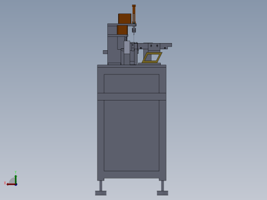 闭路头钉铆合机sw16可编辑后视缩略图