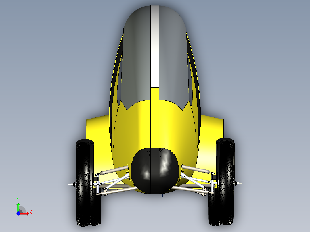 越野四轮车前视图