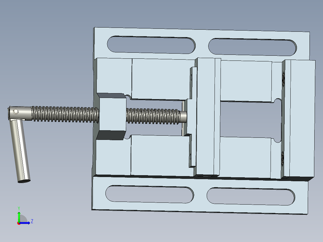 平口钳模型左视图