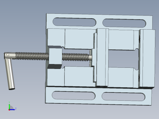 平口钳模型左视缩略图