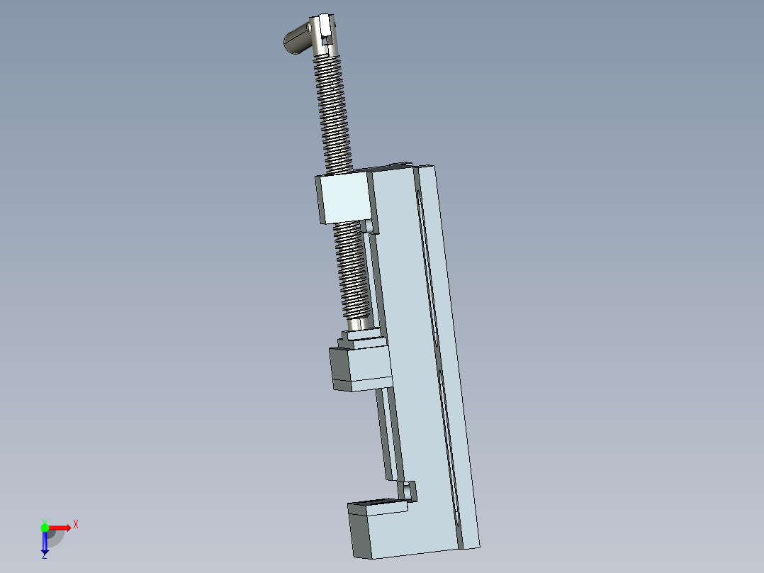 平口钳模型俯视图