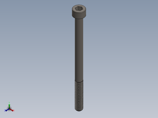 Screw_DIN_912_M5x70_A2.SLDPRT公制内六角螺钉正等轴测缩略图