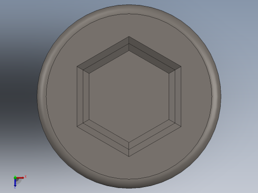 Screw_DIN_912_M1.6x18F_A2.SLDPRT公制内六角螺钉俯视缩略图