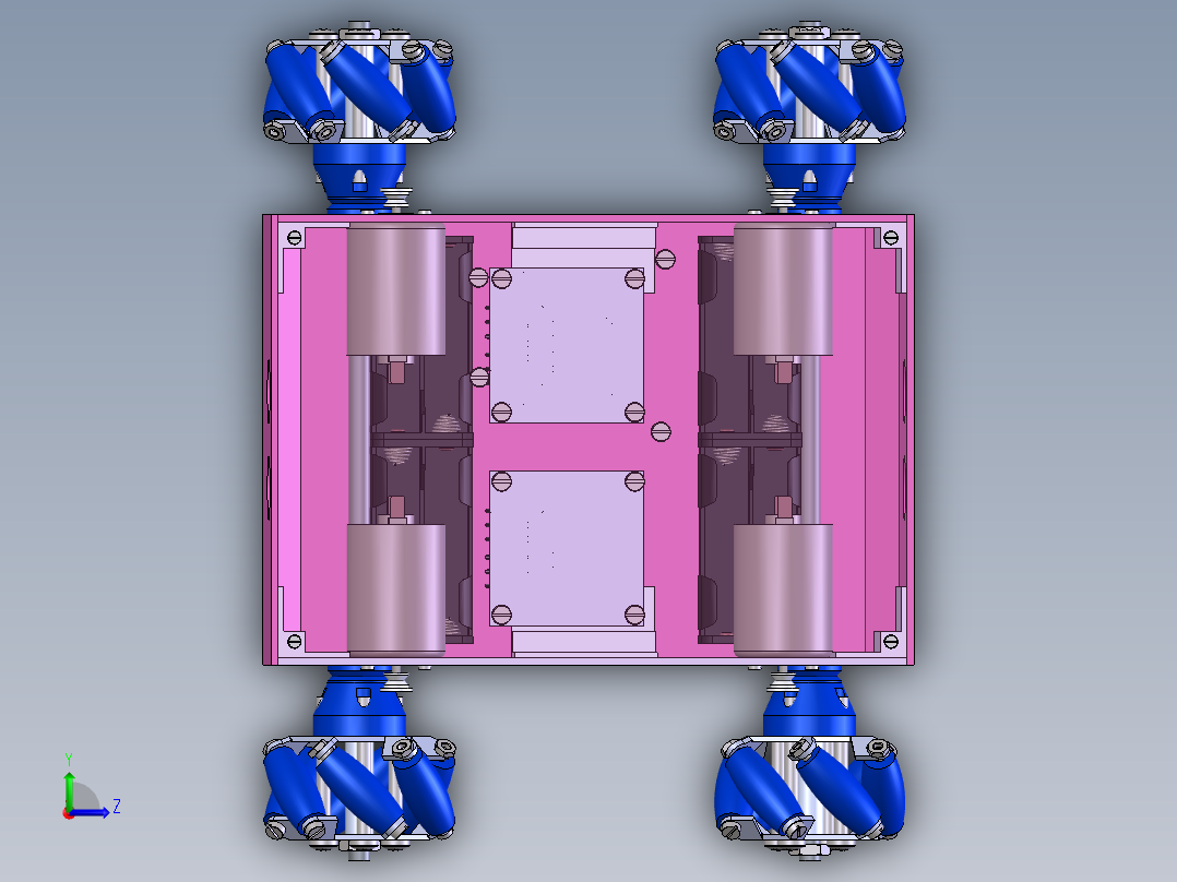 AGV小车、AGV(3)左视图