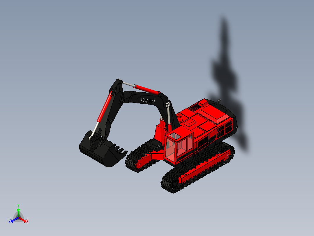 B3003921-沃尔沃挖掘机 ES650主视图