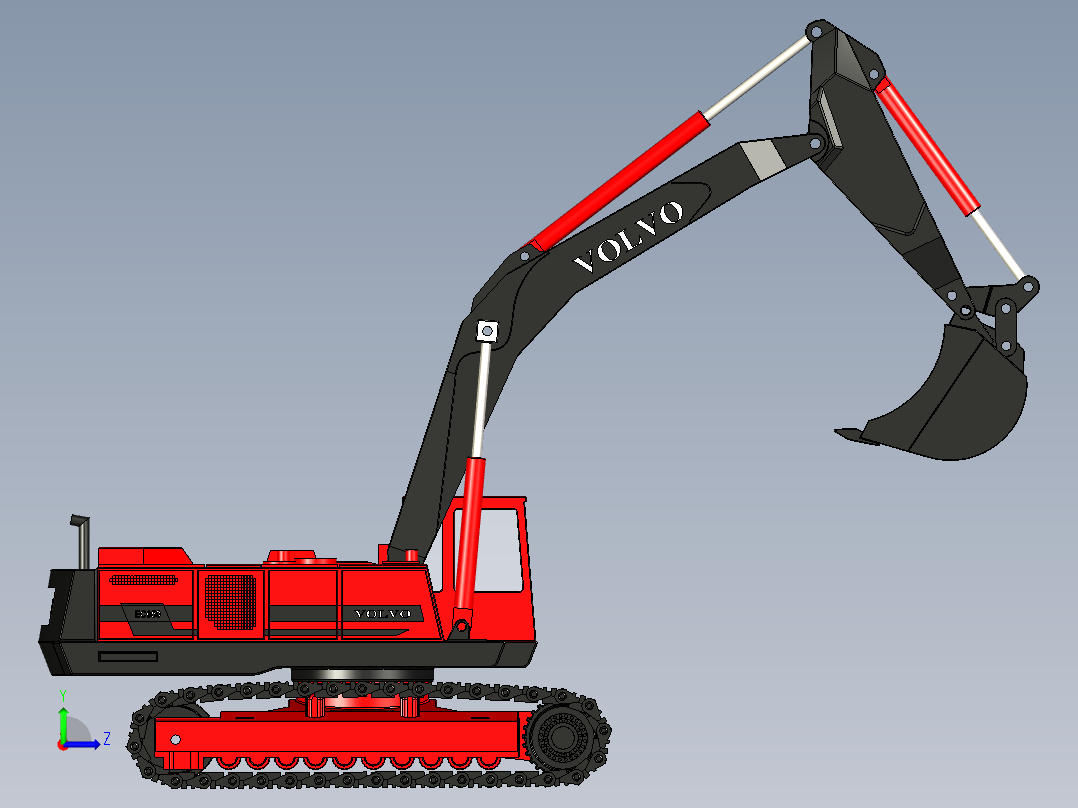 B3003921-沃尔沃挖掘机 ES650左视图