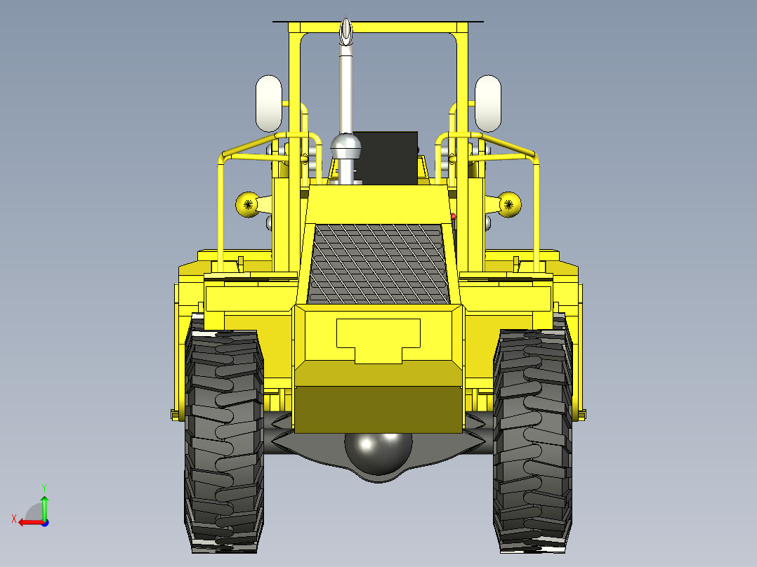 B3004212-轮式装载机后视图