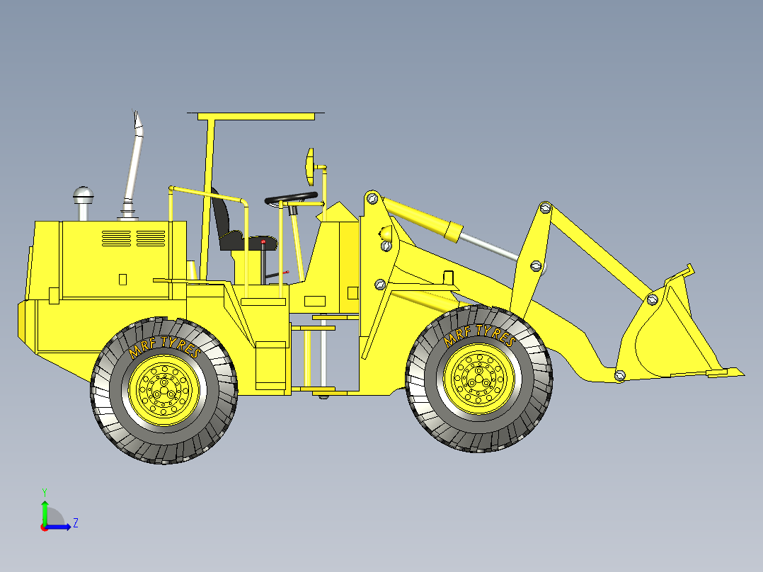 B3004212-轮式装载机左视图