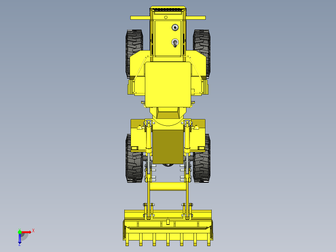 B3004212-轮式装载机俯视图