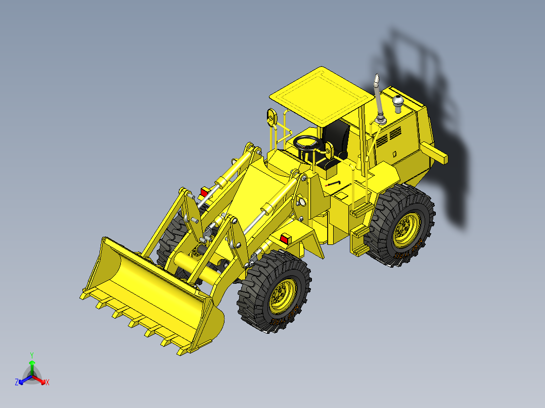 B3004212-轮式装载机正等轴测图