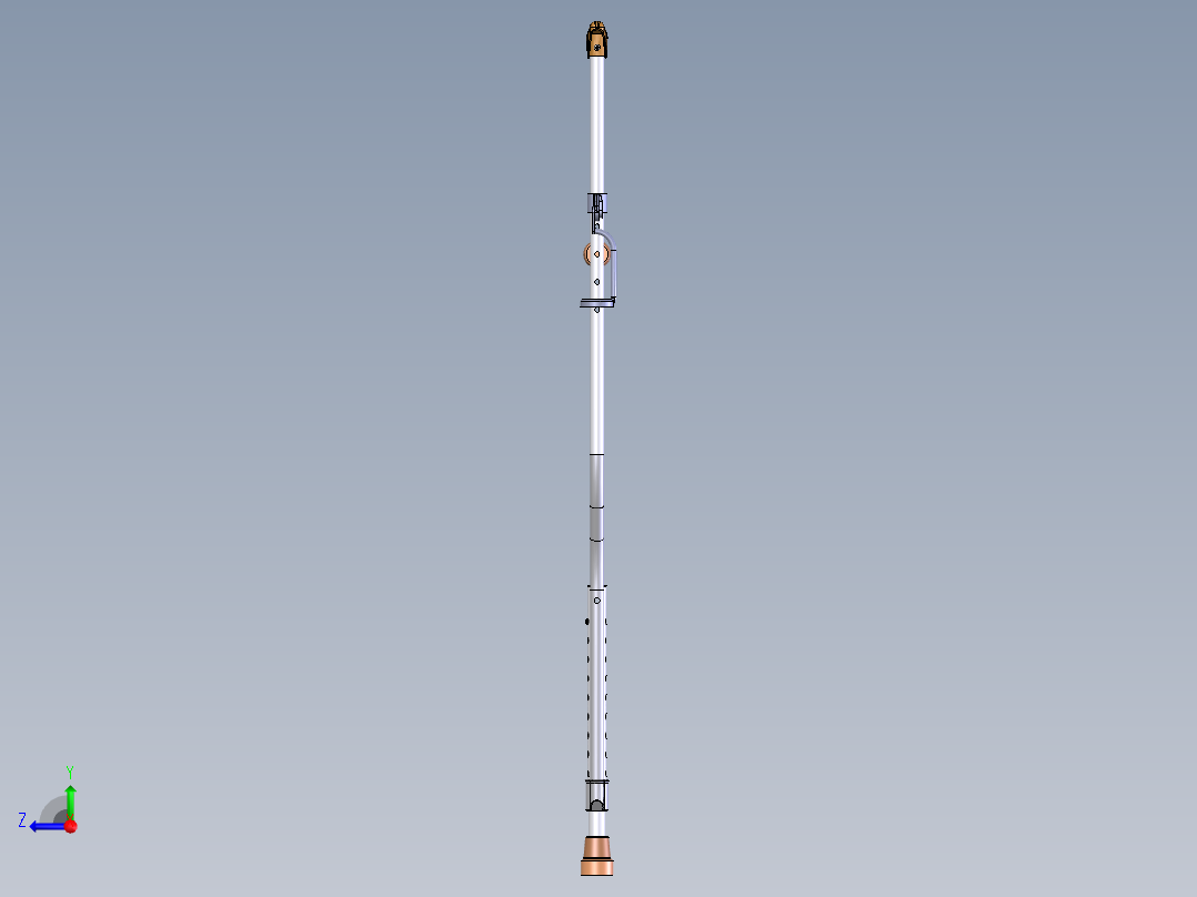 杯架拐杖右视图