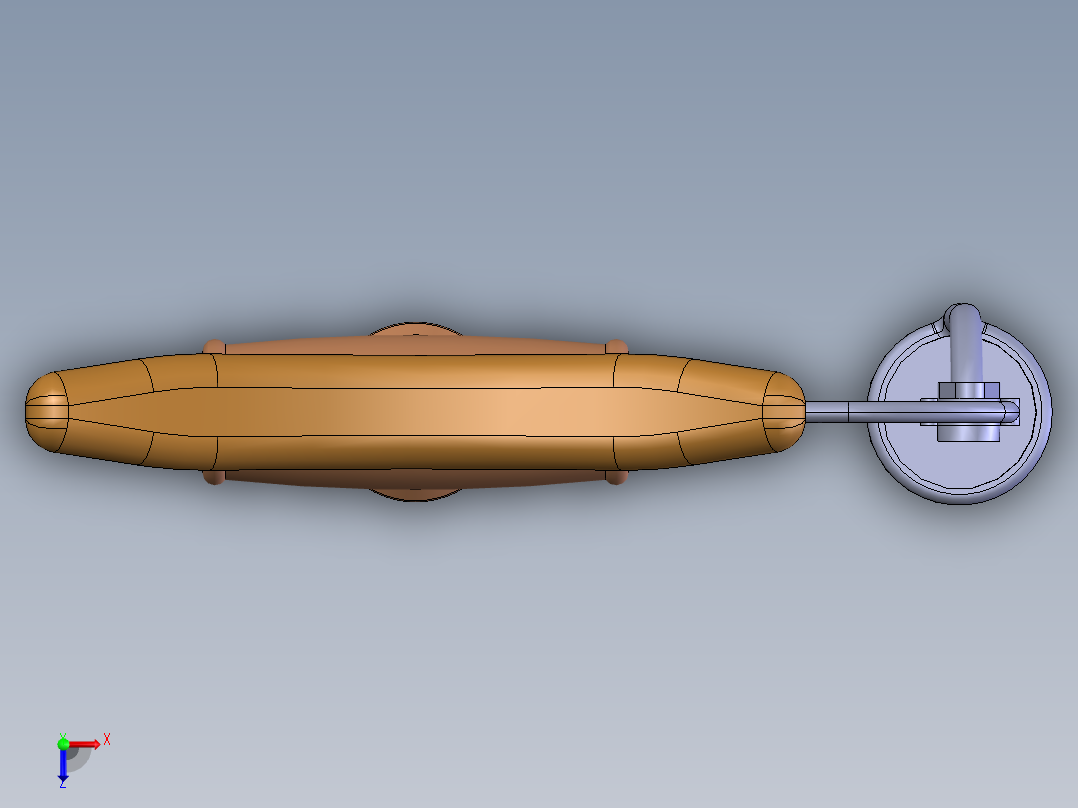 杯架拐杖俯视图
