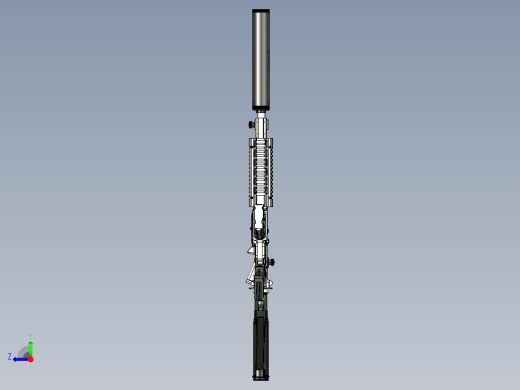 手枪左轮冲锋枪老式狙击步枪设计3D图纸sig516-patrol-rifle-final-assembly STP右视缩略图