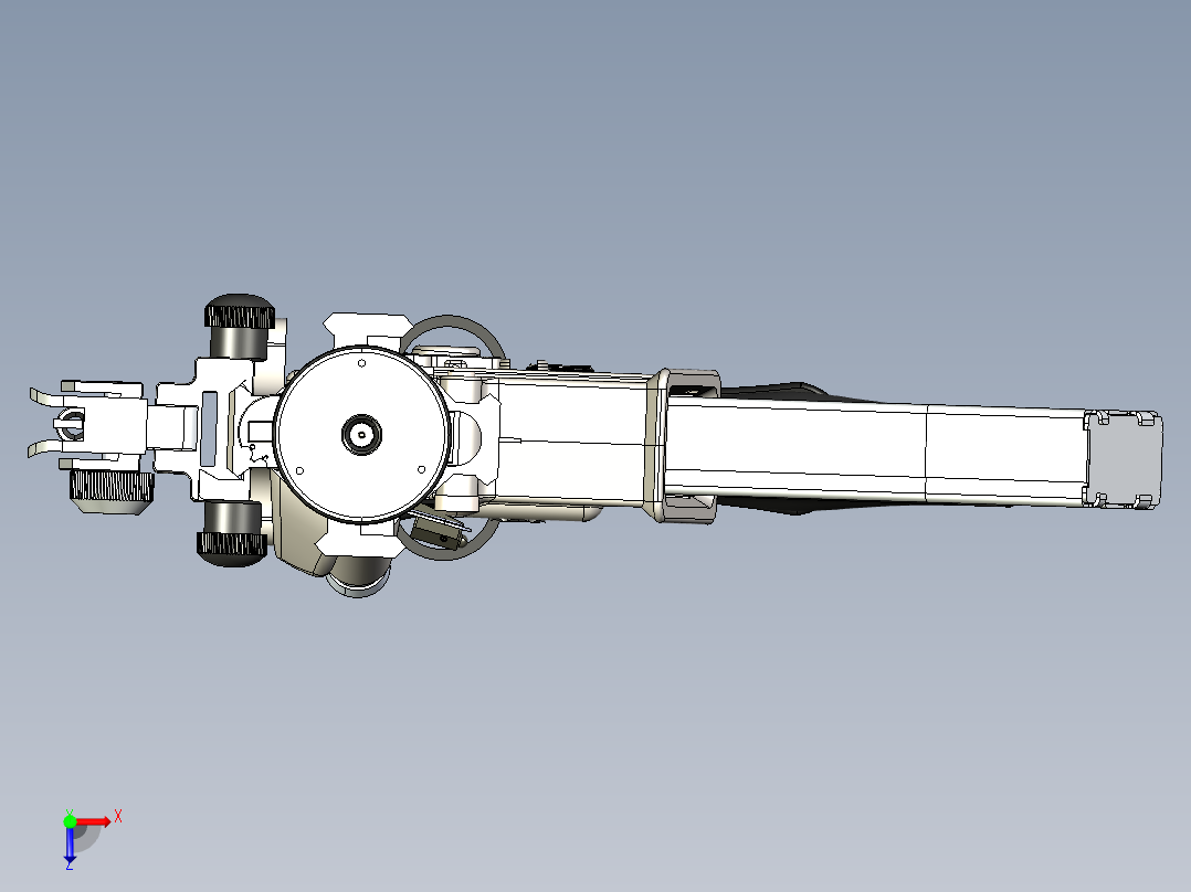 手枪左轮冲锋枪老式狙击步枪设计3D图纸sig516-patrol-rifle-final-assembly STP俯视图