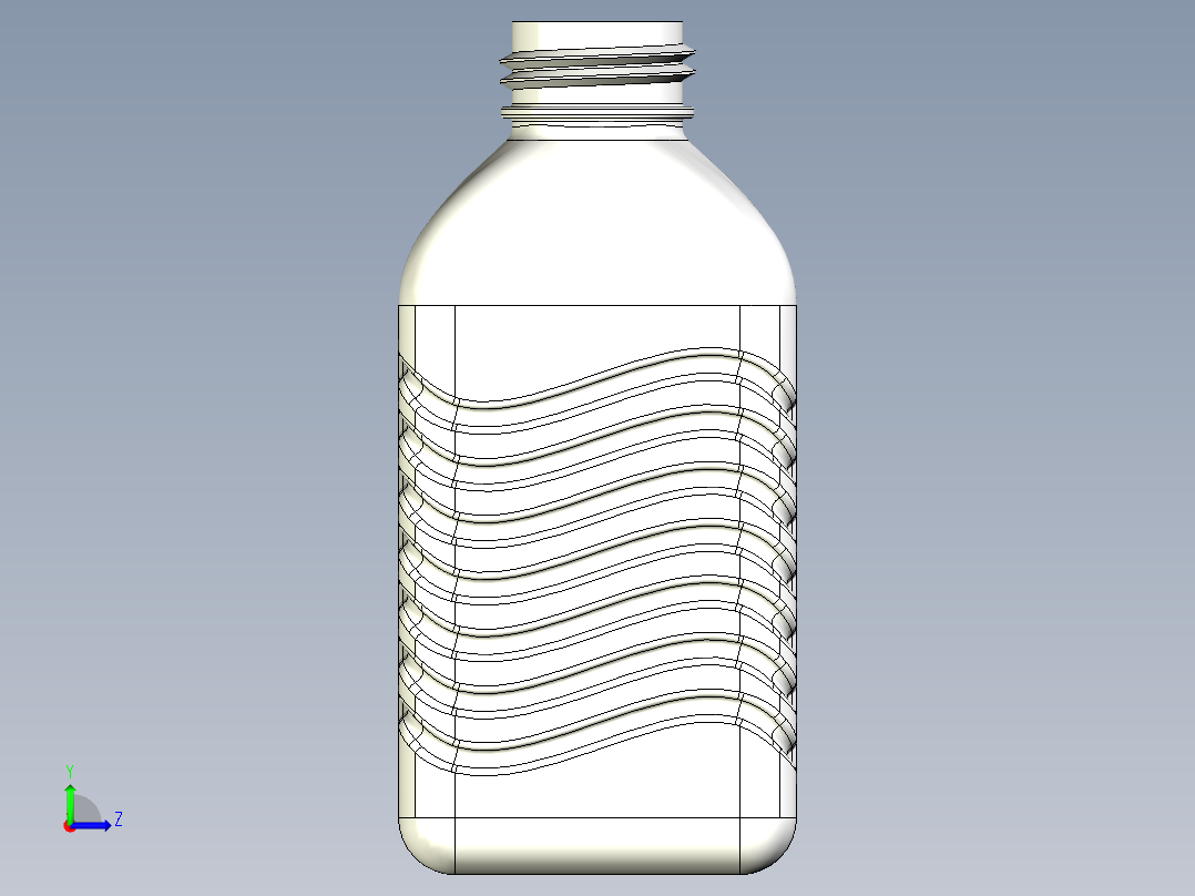 瓶子里的实体左视图
