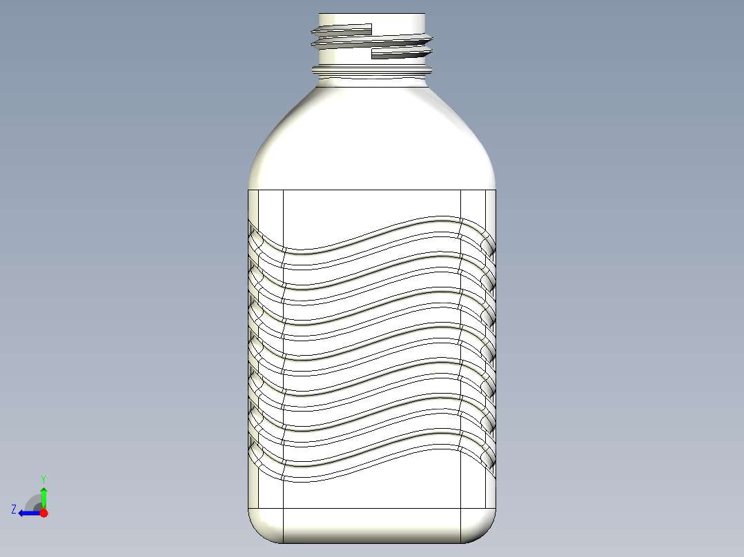 瓶子里的实体右视图