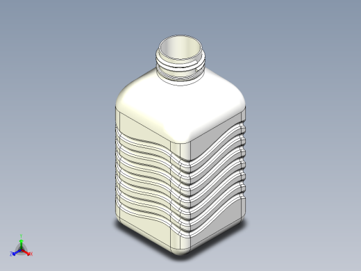 瓶子里的实体正等轴测缩略图