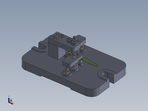 连杆下轴瓦钻孔夹具（CAD图+SW三维）