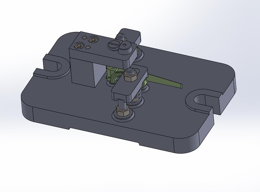 连杆下轴瓦钻孔夹具（CAD图+SW三维）