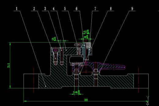 连杆下轴瓦钻孔夹具（CAD图+SW三维）缩略图