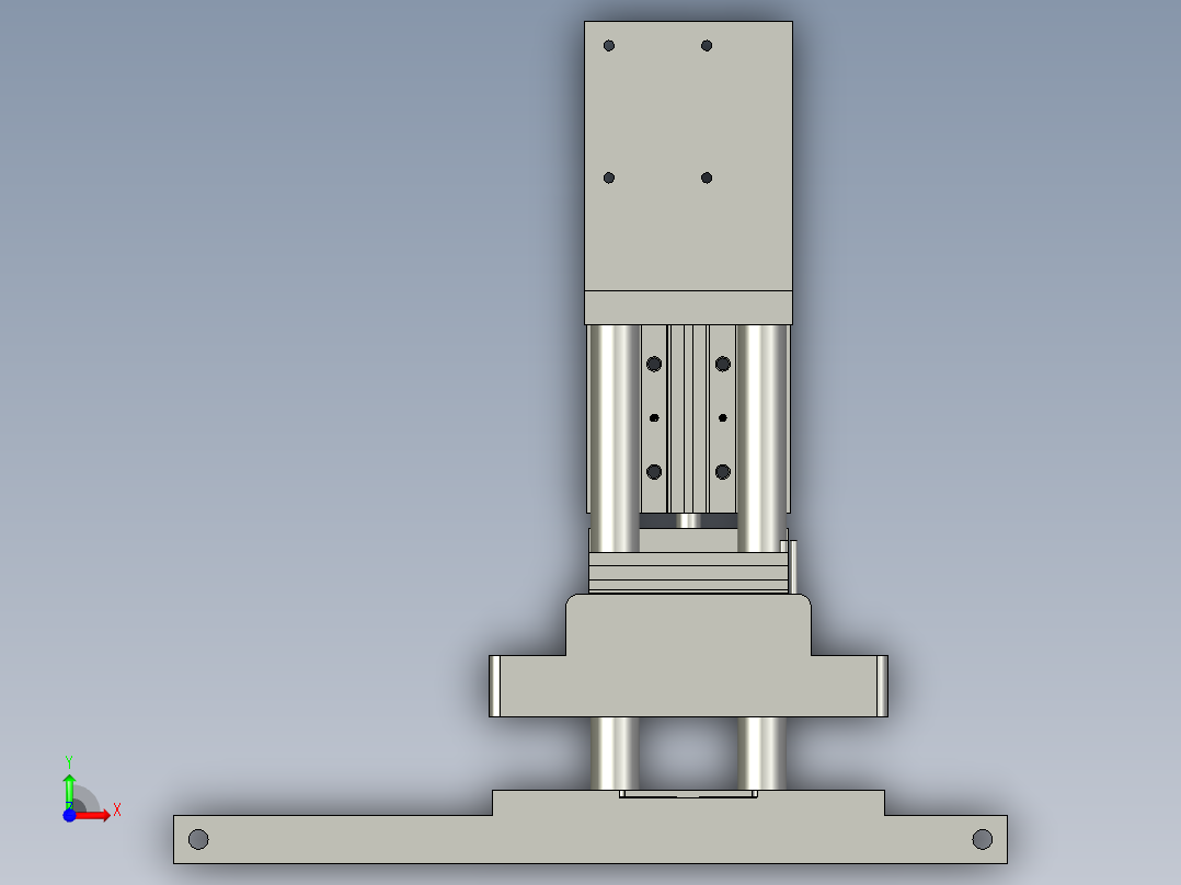 17L17-二工位1热烫连接组件-a-前视图