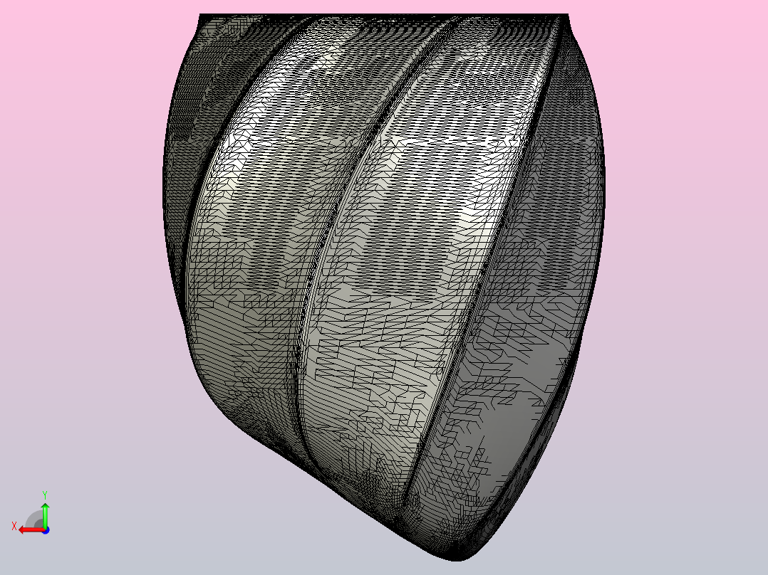 毛尖曲折花瓶后视图