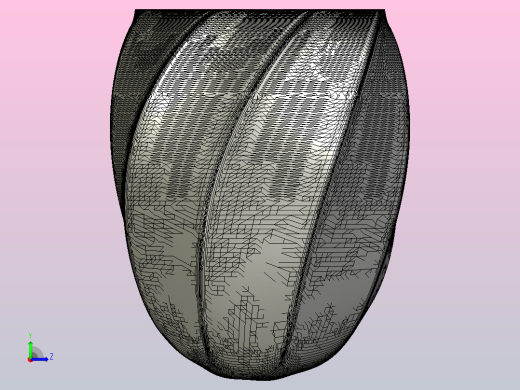 毛尖曲折花瓶左视缩略图